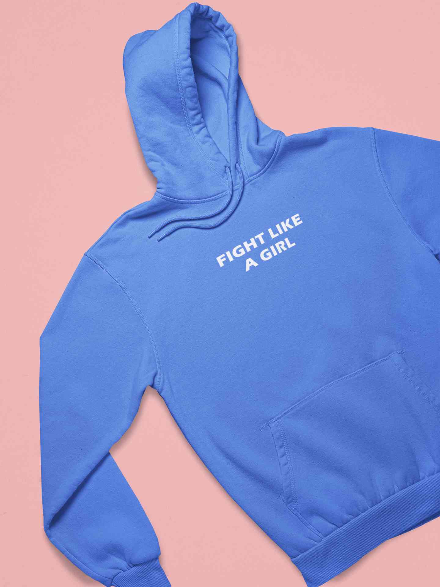 Fight Like A Girl Minimals Hoodies for Women-FunkyTeesClub