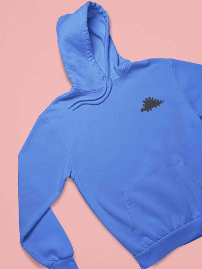Stegosaurus Pocket Cartoon Graphics Hoodies for Women-FunkyTeesClub