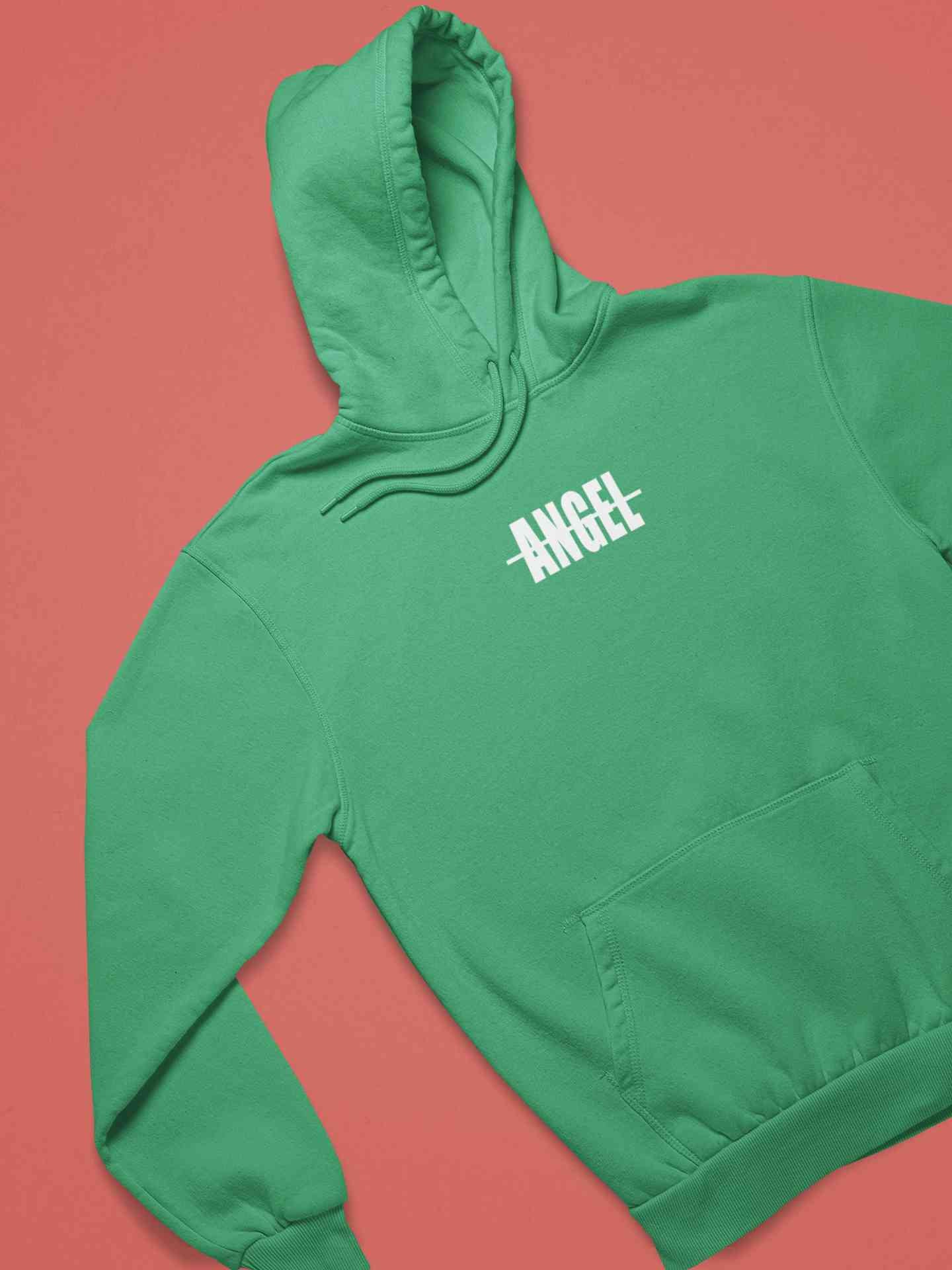 Angel Minimals Hoodies for Women-FunkyTeesClub