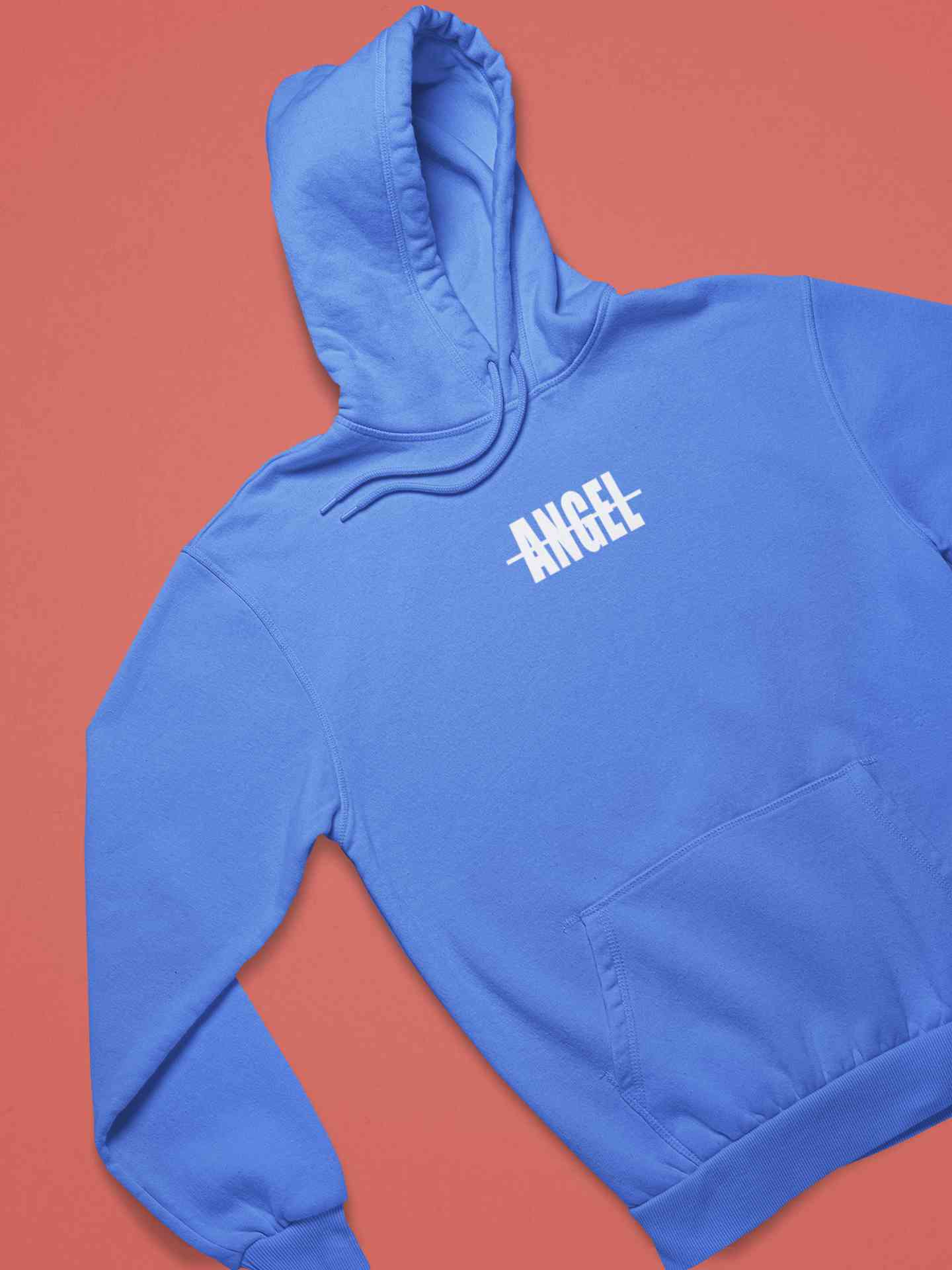 Angel Minimals Hoodies for Women-FunkyTeesClub