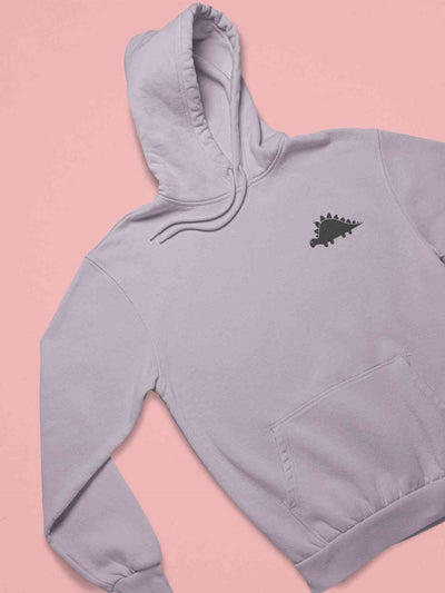 Stegosaurus Pocket Cartoon Graphics Men Hoodies-FunkyTeesClub