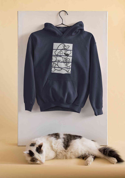 Super Mario Side Run Panels Hoodies for Women-FunkyTeesClub
