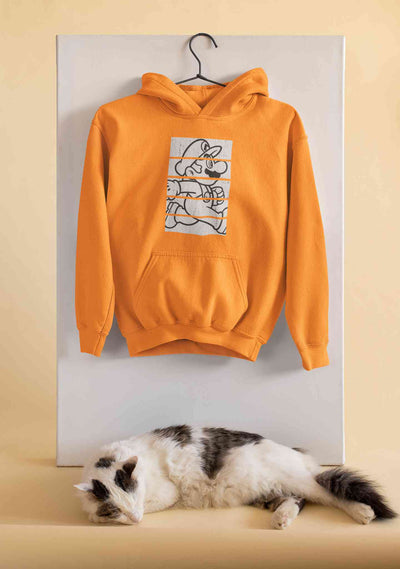 Super Mario Side Run Panels Hoodies for Women-FunkyTeesClub