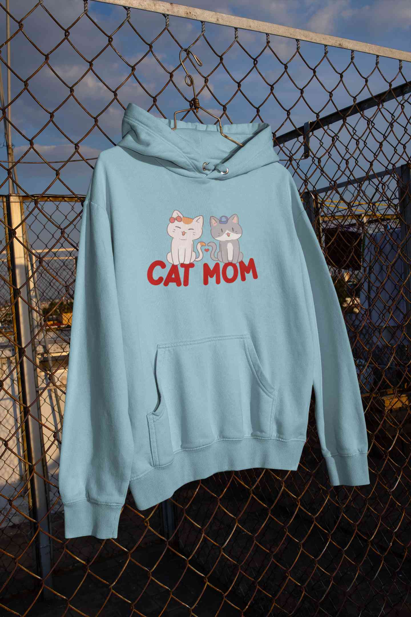 Cat Mom Hoodies for Women-FunkyTeesClub