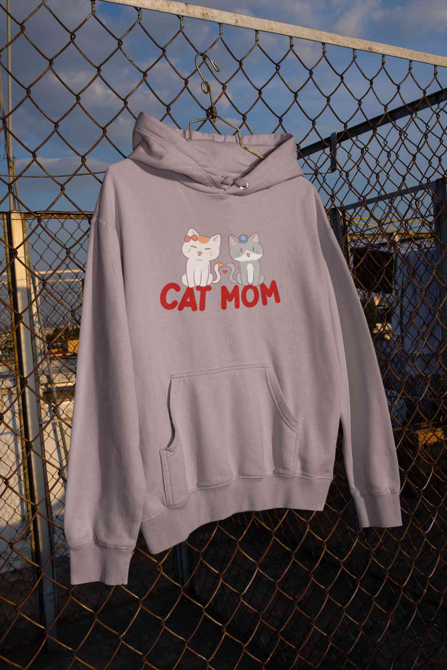 Cat Mom Hoodies for Women-FunkyTeesClub