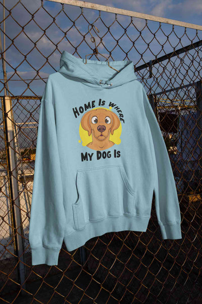 Home Is Where My Dog Is Men Hoodies-FunkyTeesClub