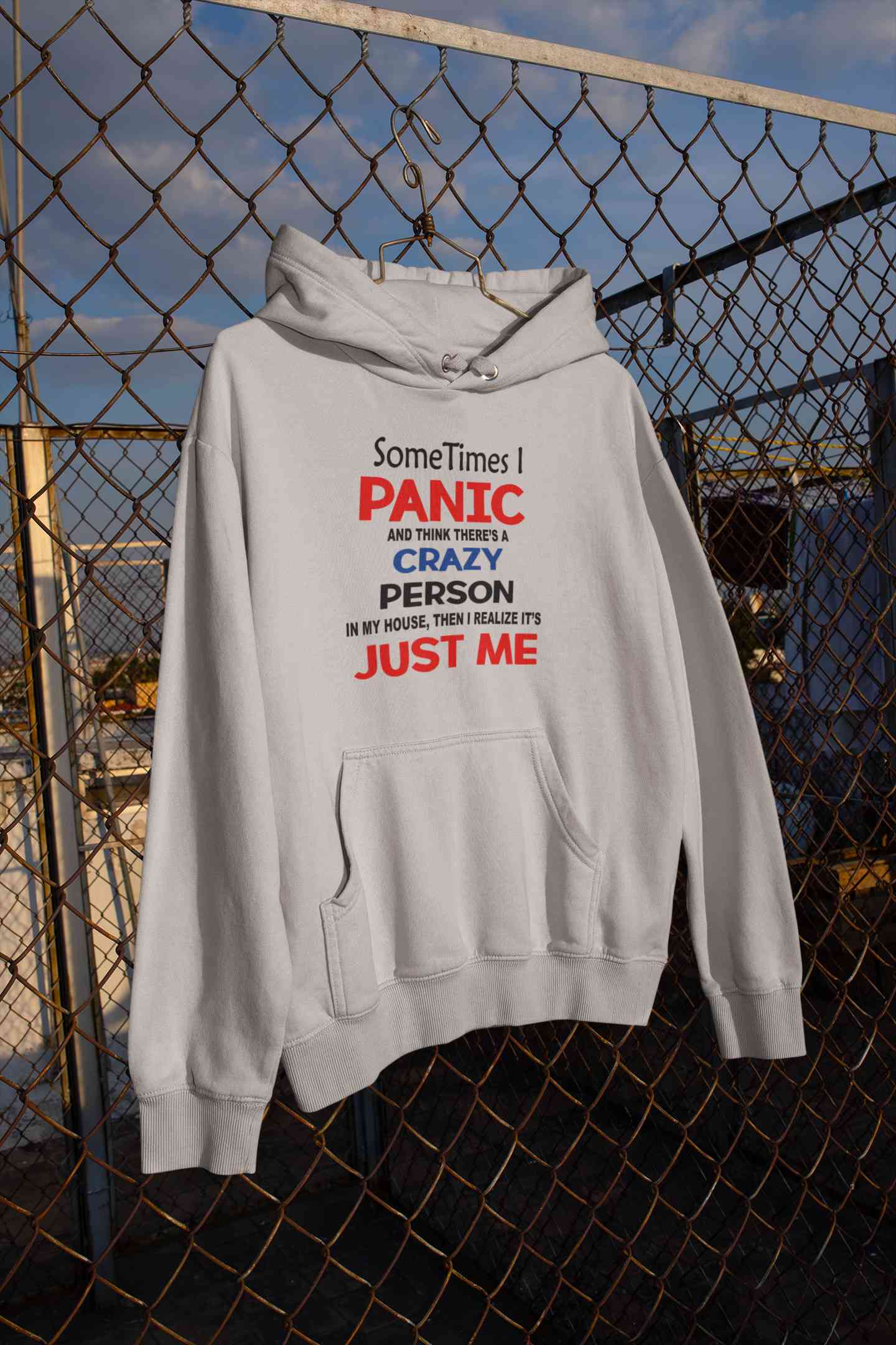 Crazy Person Funny Quotes Hoodies for Women-FunkyTeesClub