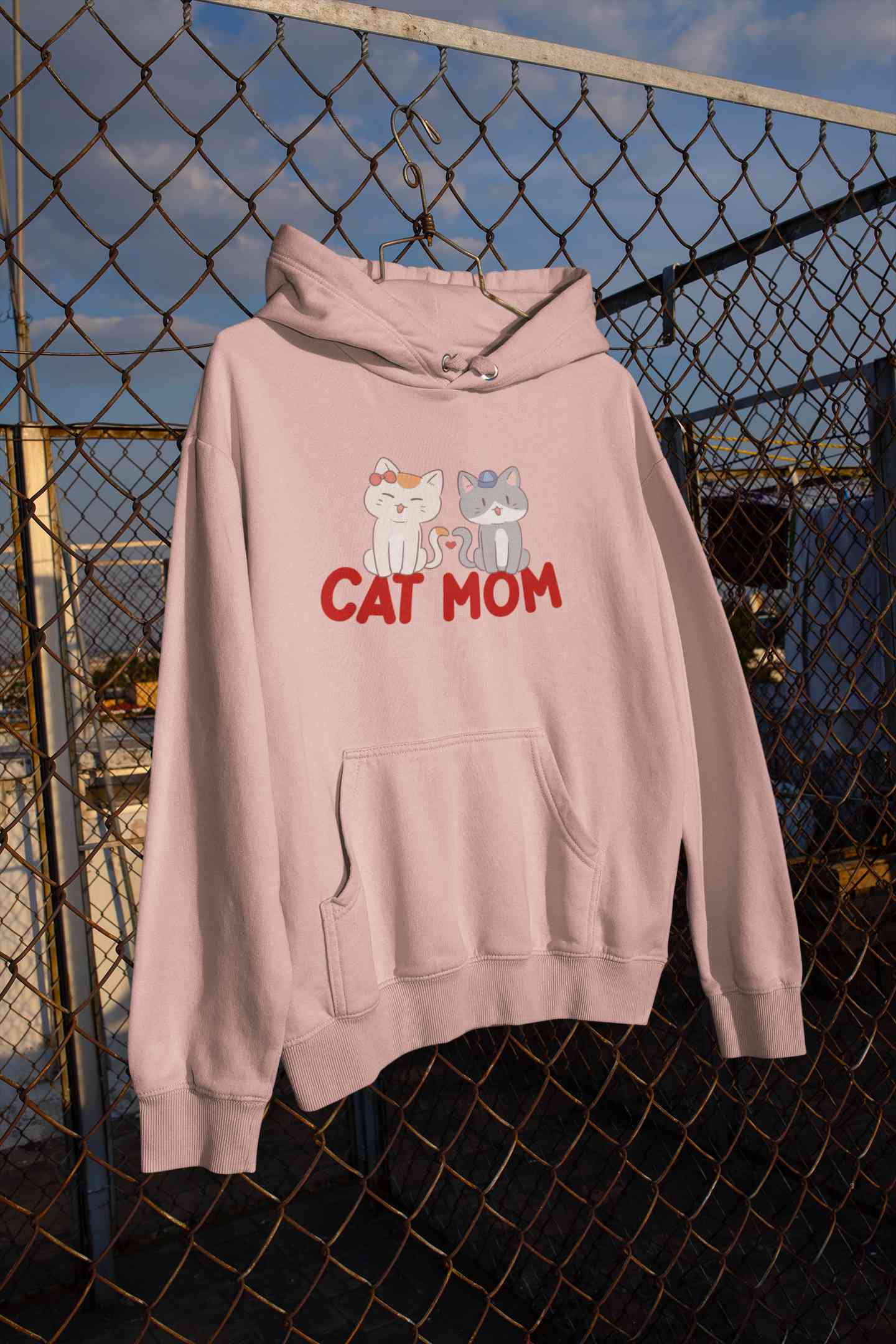Cat Mom Hoodies for Women-FunkyTeesClub