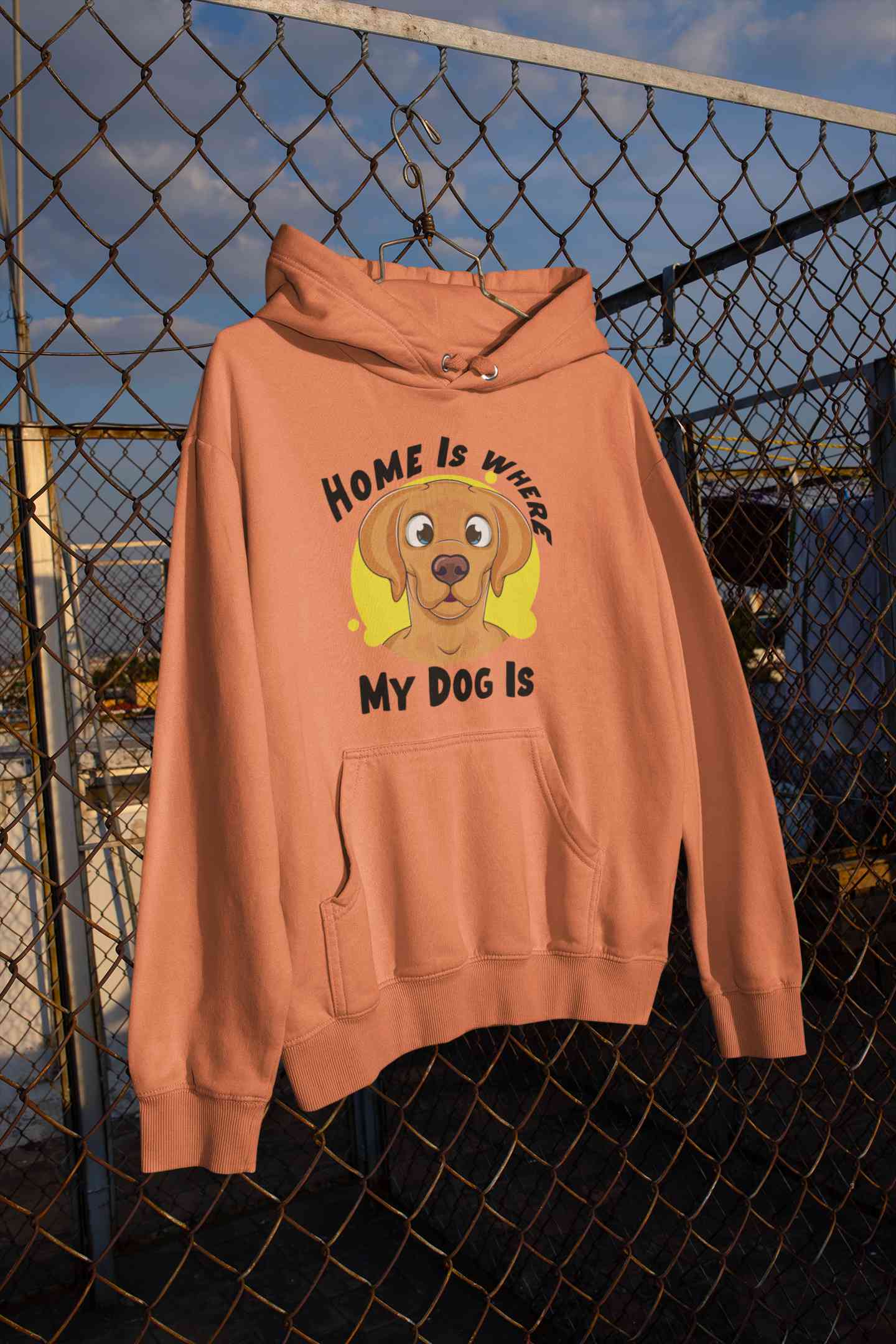 Home Is Where My Dog Is Hoodies for Women-FunkyTeesClub