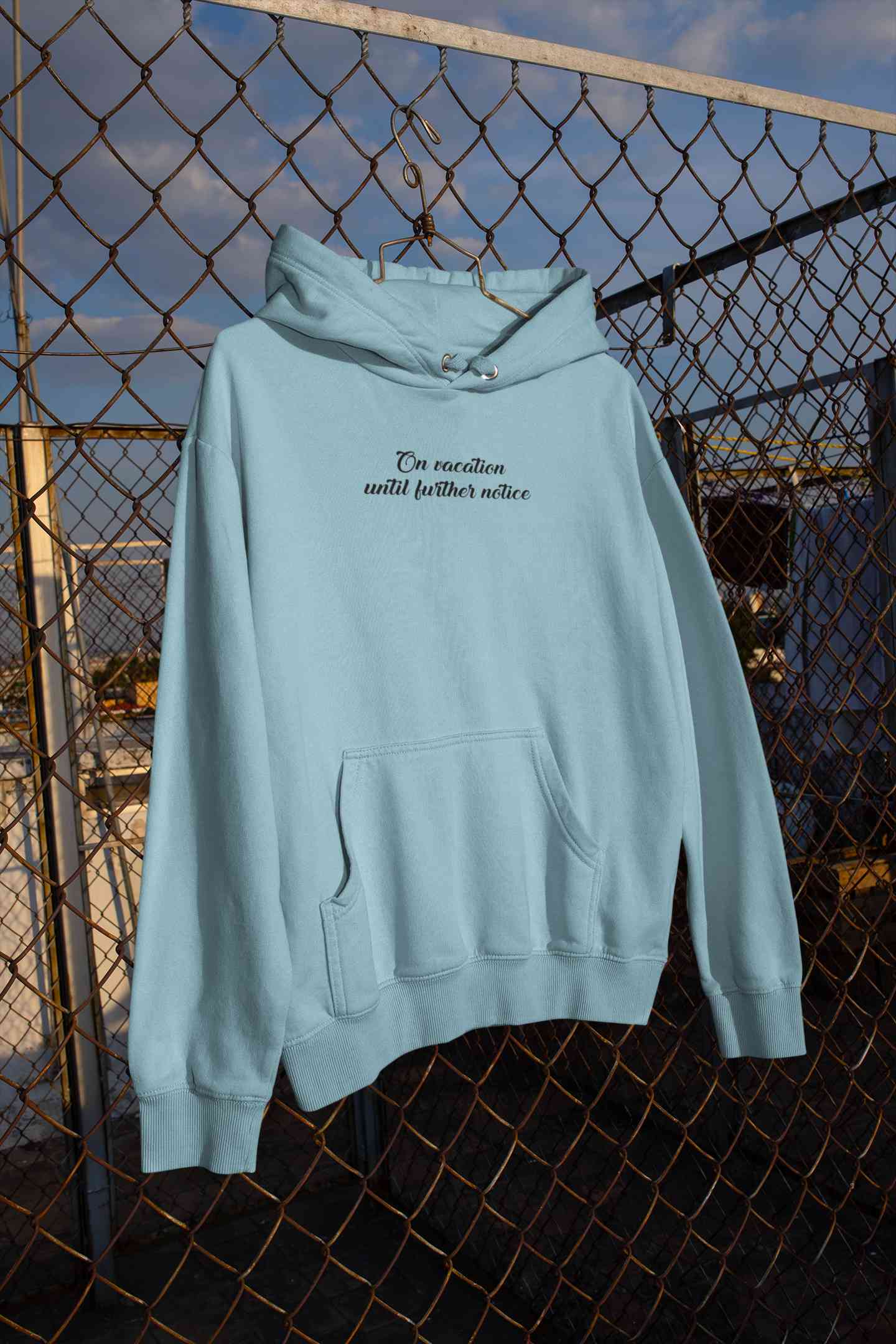 On Vacation Until Further Notice Men Hoodies-FunkyTeesClub