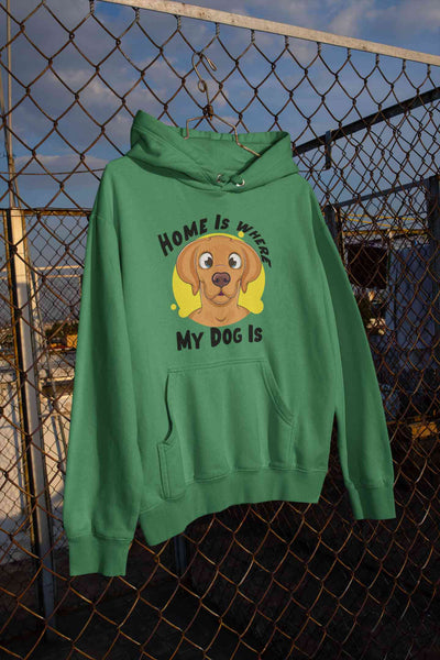 Home Is Where My Dog Is Men Hoodies-FunkyTeesClub