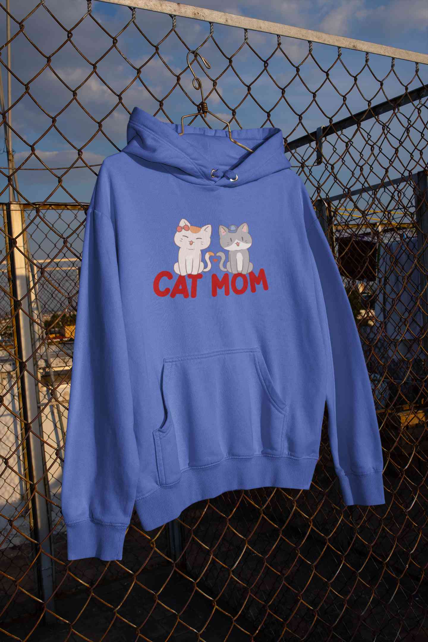 Cat Mom Hoodies for Women-FunkyTeesClub