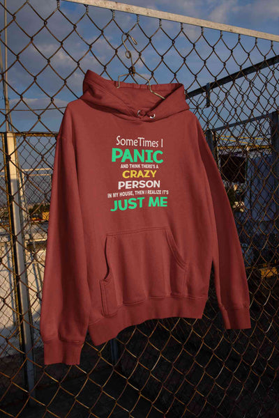 Crazy Person Funny Quotes Hoodies for Women-FunkyTeesClub