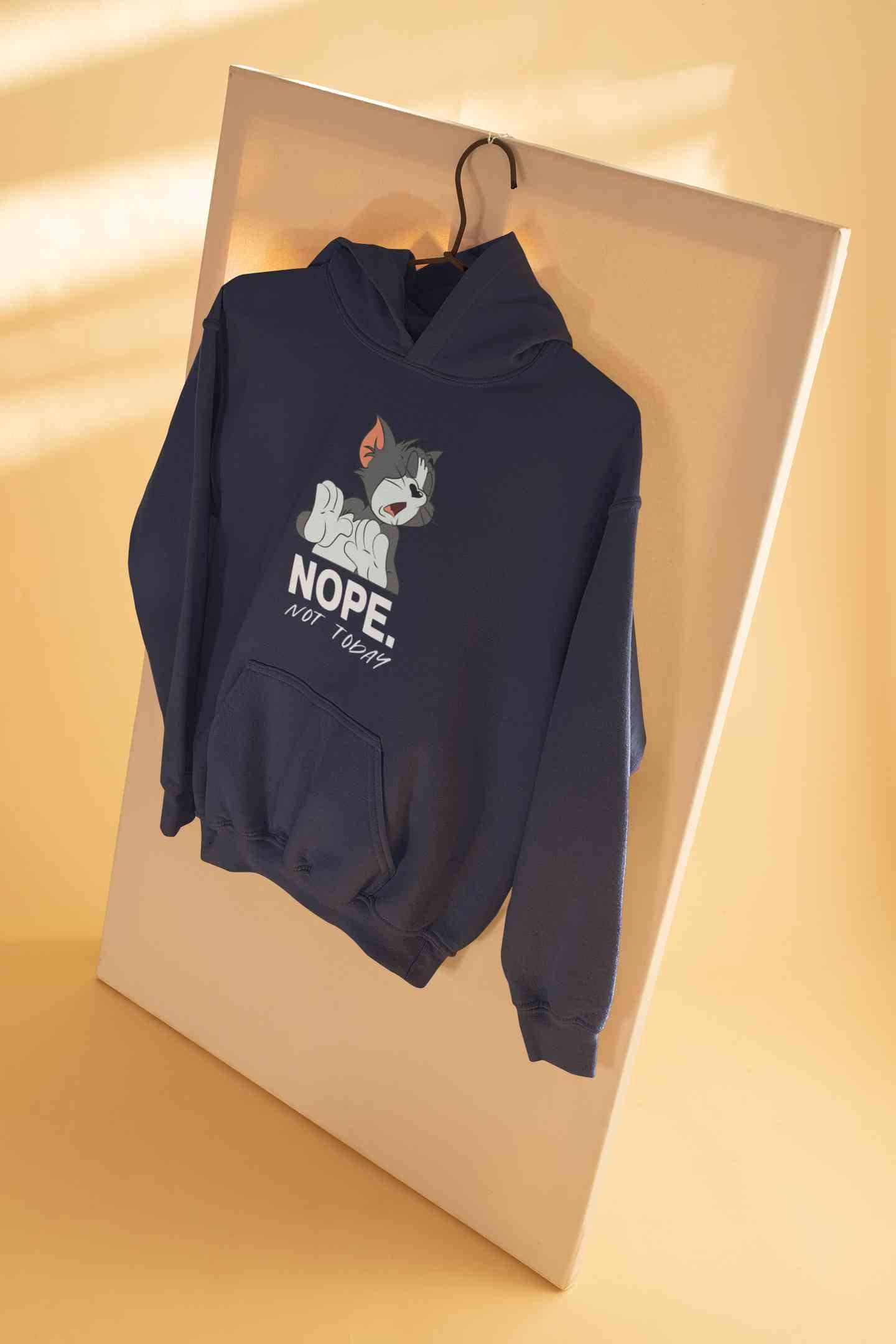 Cute Cartoon Not Today Hoodies for Women-FunkyTeesClub
