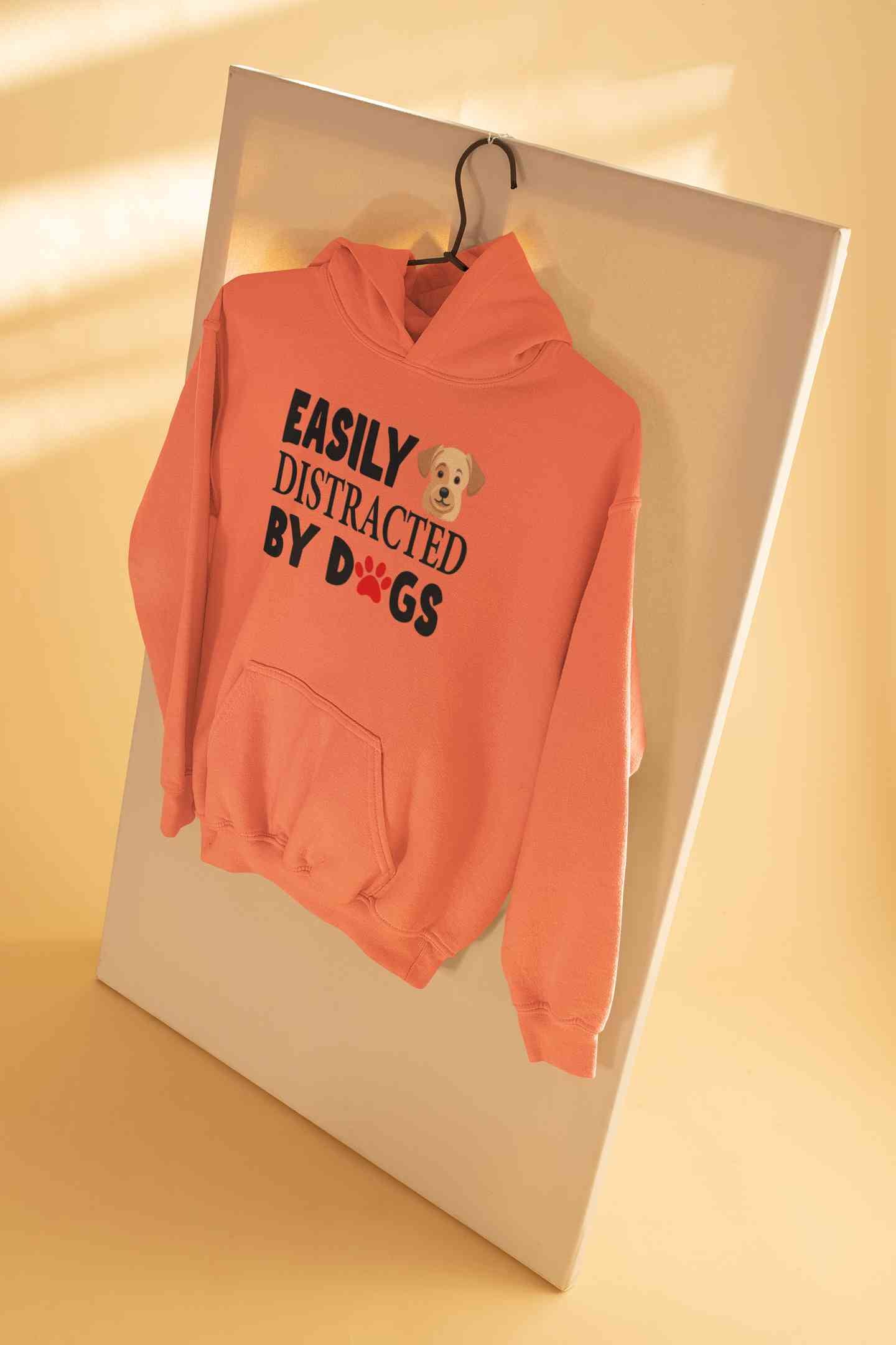 Easily Distracted By Dogs Men Hoodies-FunkyTeesClub