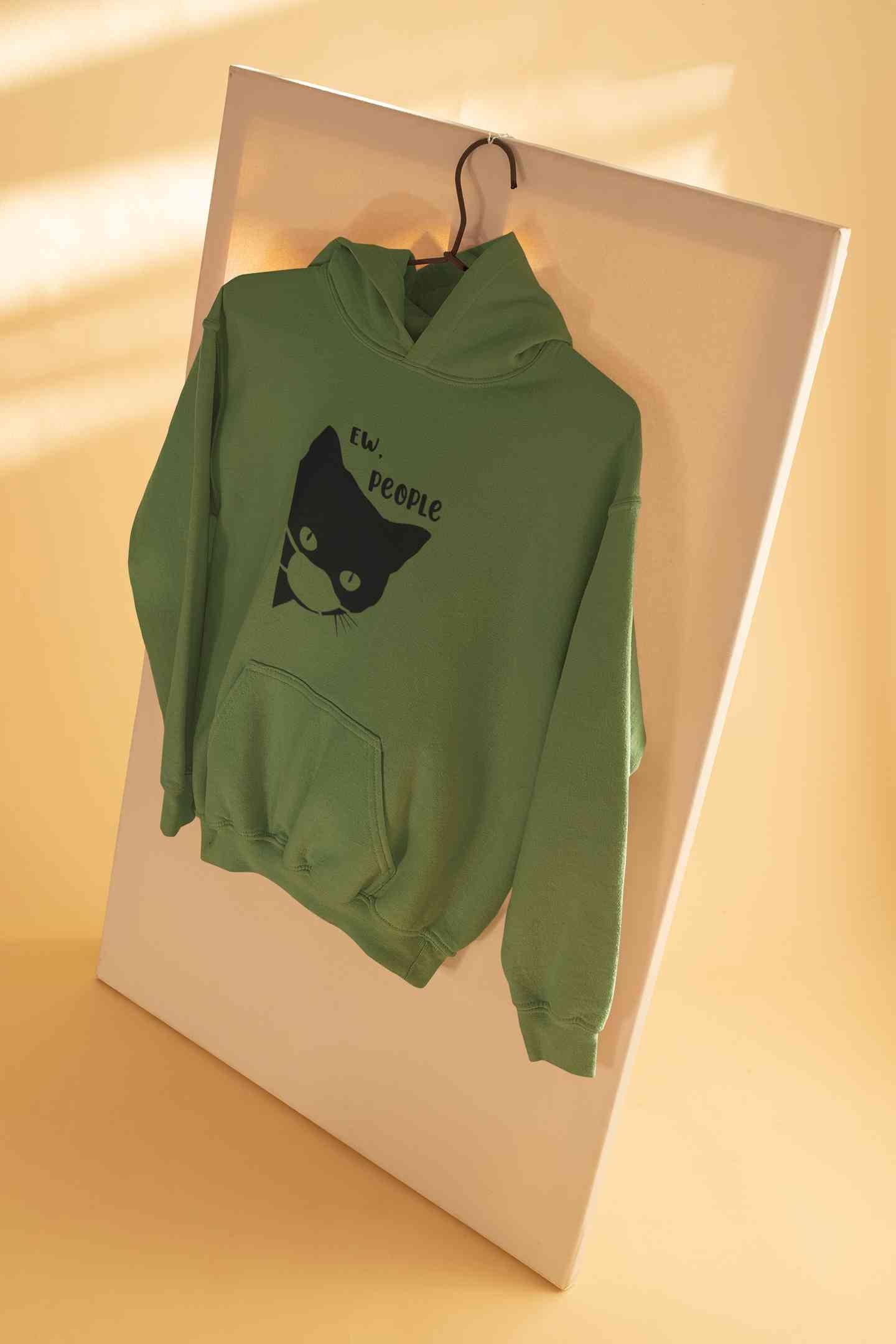 Ew People Funny Graphics Quotes Hoodies for Women-FunkyTeesClub