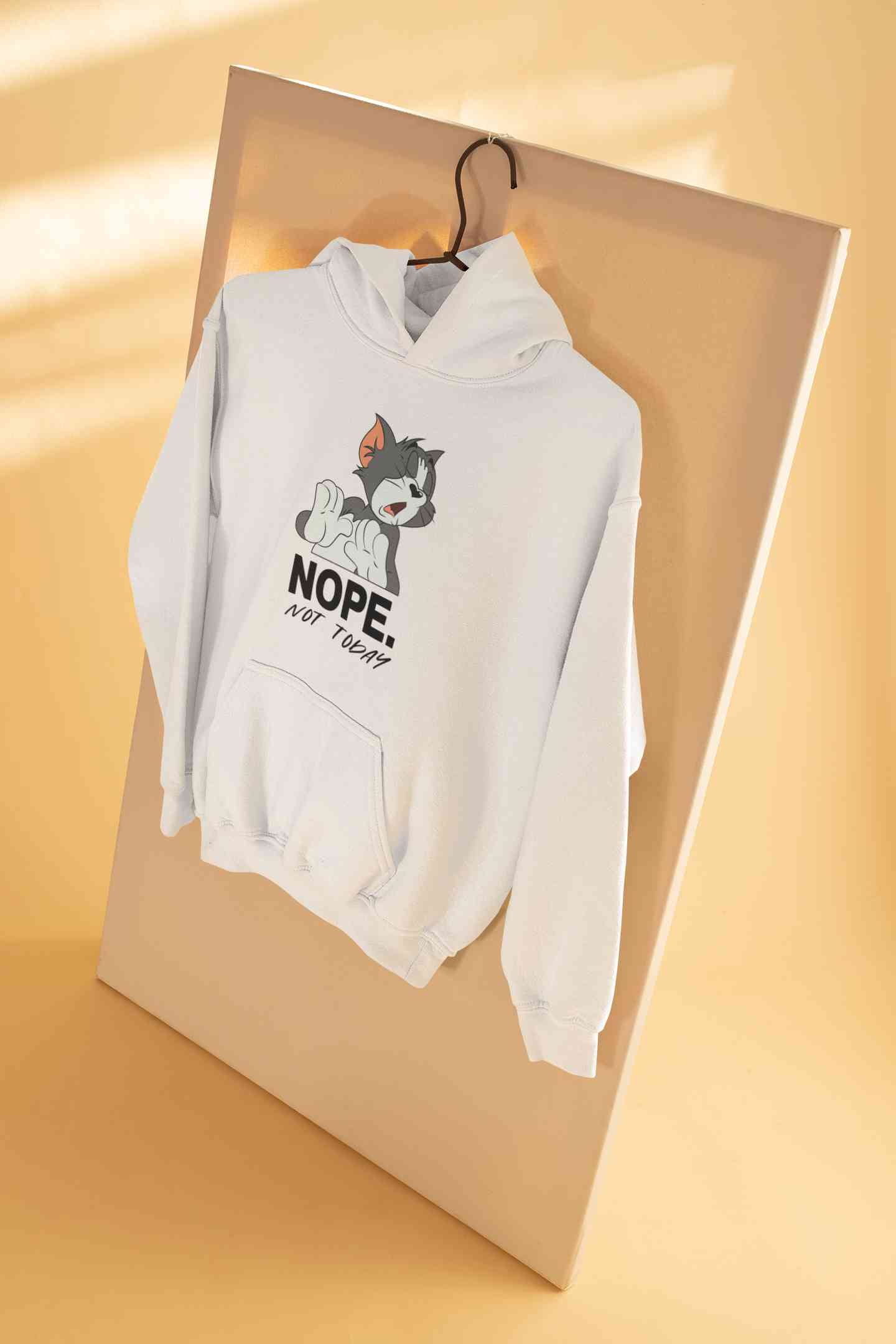 Cute Cartoon Not Today Men Hoodies-FunkyTeesClub