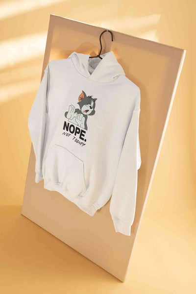 Cute Cartoon Not Today Men Hoodies-FunkyTeesClub