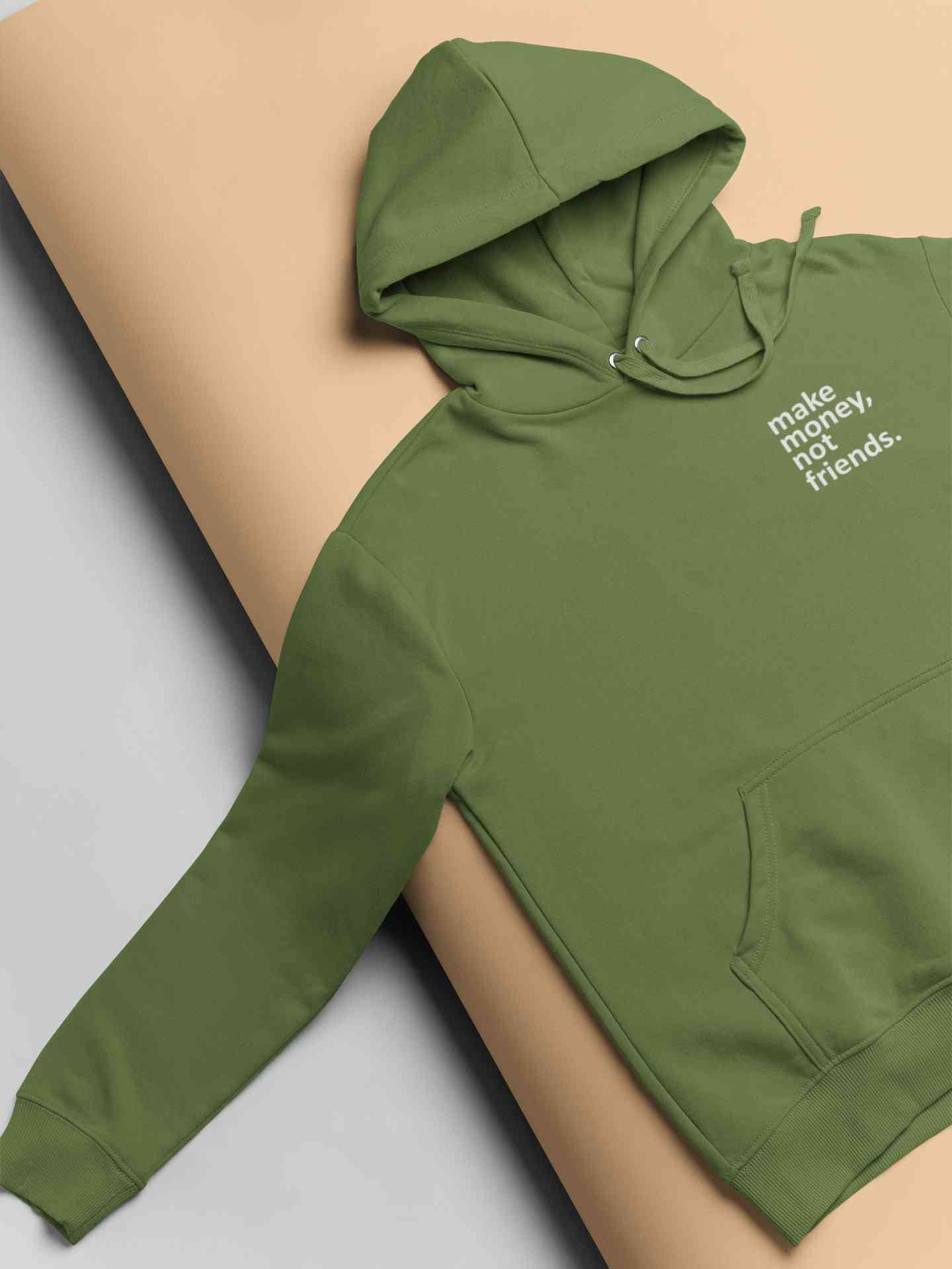 Make Money Not Friends Minimals Men Hoodies-FunkyTeesClub