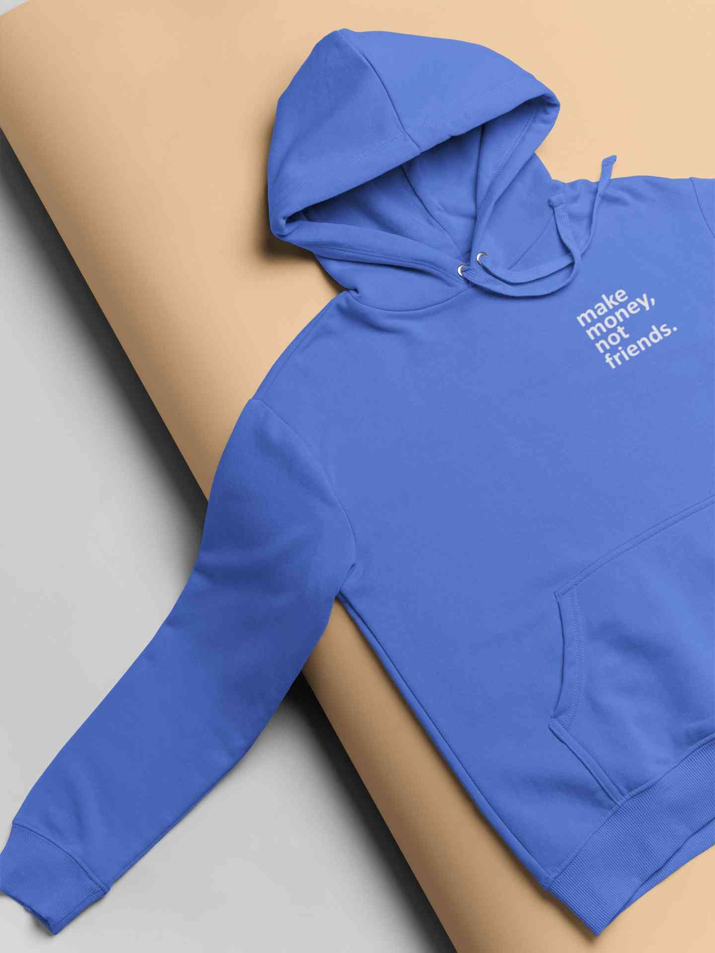 Make Money Not Friends Minimals Hoodies for Women-FunkyTeesClub