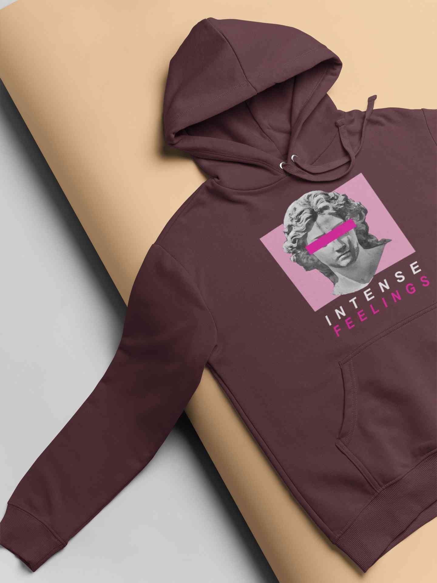 Intense Feelings Hoodies for Women-FunkyTeesClub