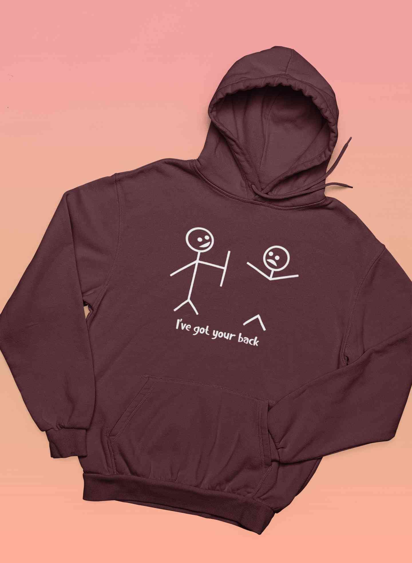 I Have Got Your Back Funny Hoodies for Women-FunkyTeesClub