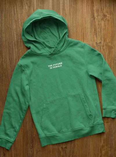 The Future Is Female Minimals Hoodies for Women-FunkyTeesClub