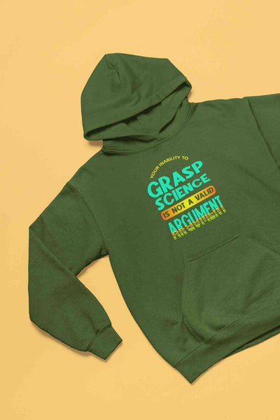 Not A Valid Argument Typography Hoodies for Women-FunkyTeesClub