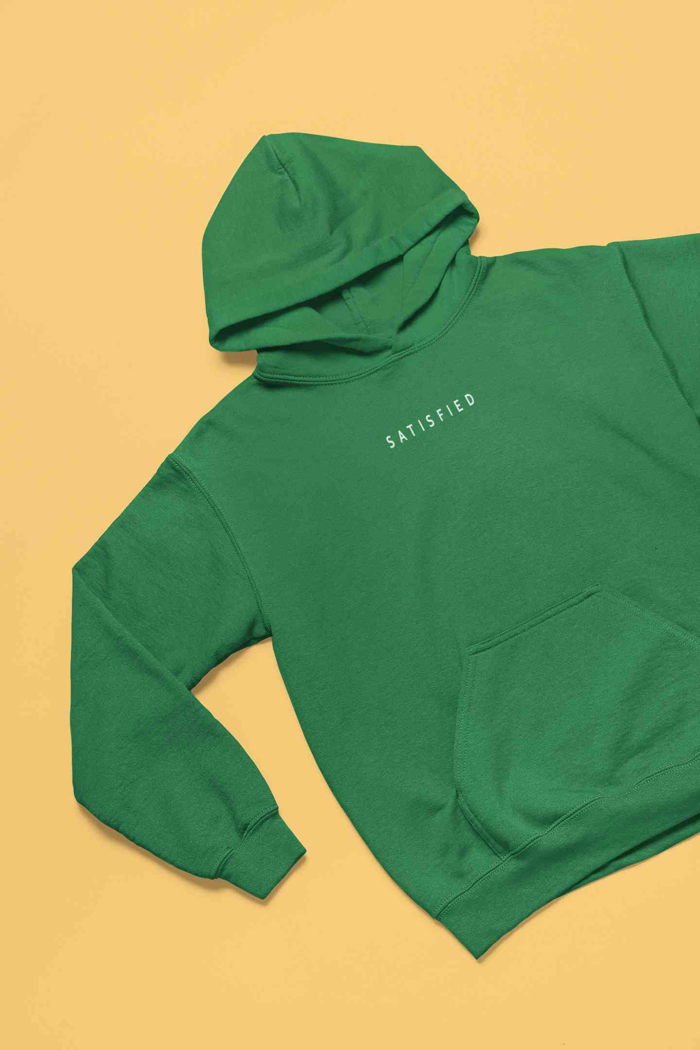 Satisfied Minimals Men Hoodies-FunkyTeesClub
