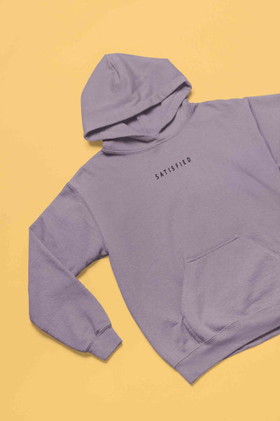 Satisfied Minimals Men Hoodies-FunkyTeesClub