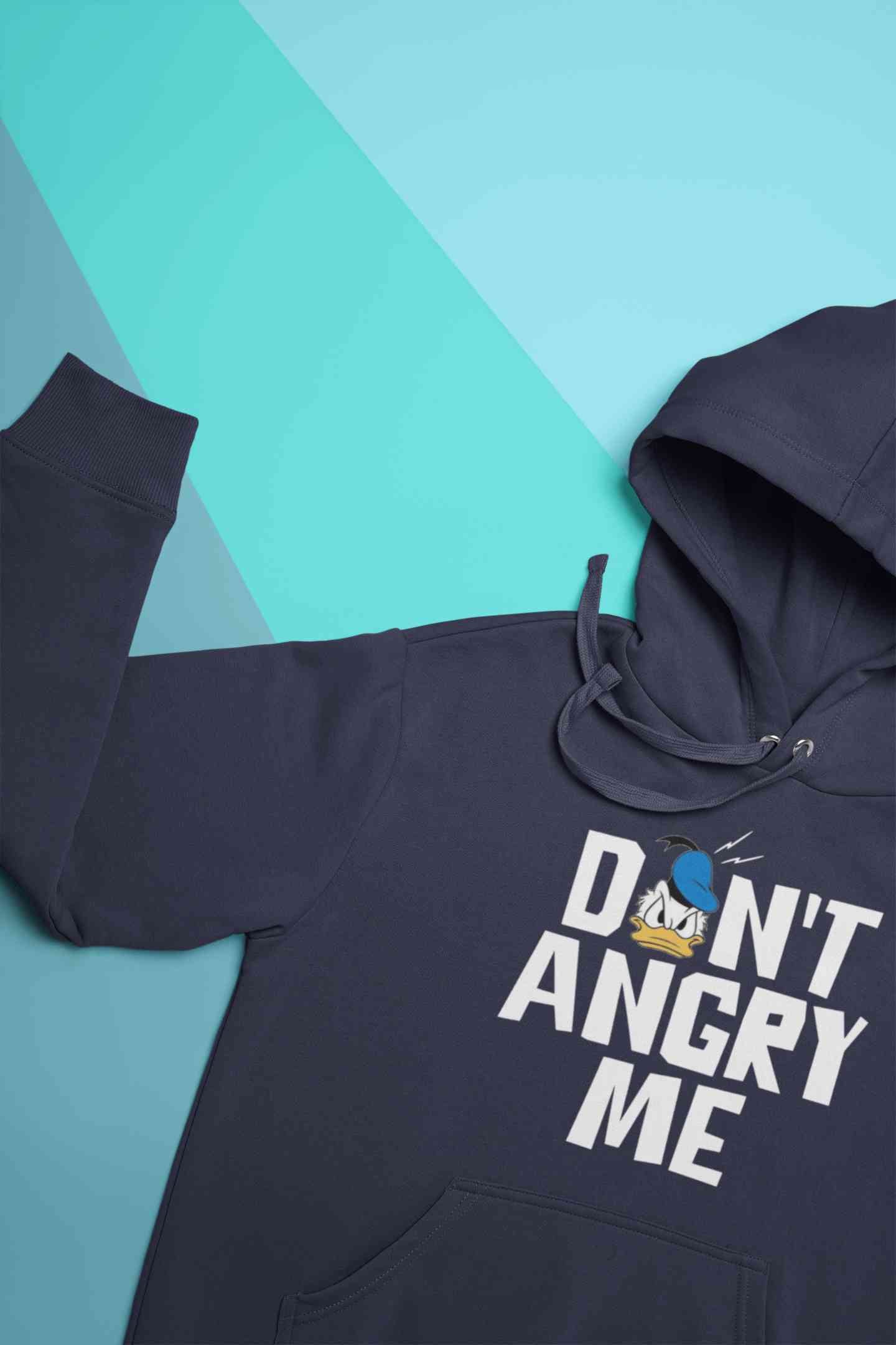 Dont Angry Me Funny Cartoon Hoodies for Women-FunkyTeesClub