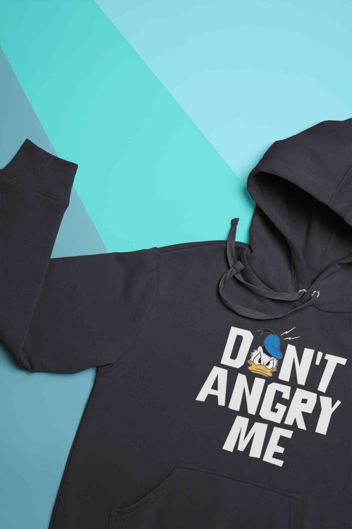 Dont Angry Me Funny Cartoon Hoodies for Women-FunkyTeesClub