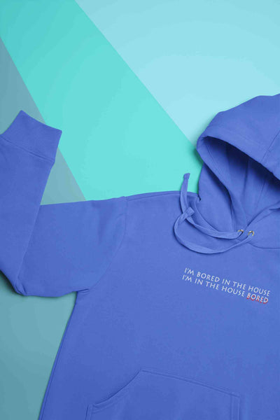 I Am In The Bored House Minimals Hoodies for Women-FunkyTeesClub