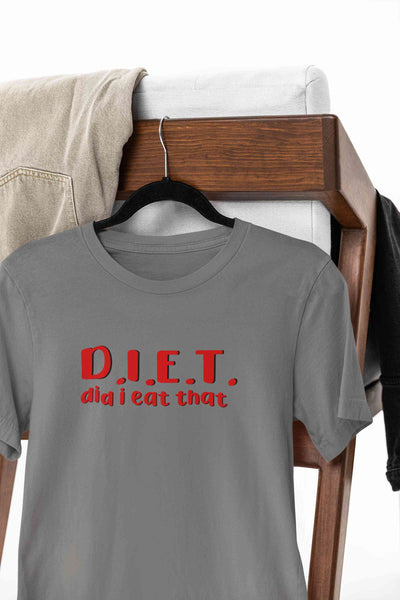 Diet Food Mens Half Sleeves T-shirt- FunkyTeesClub