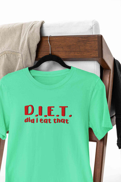 Diet Food Mens Half Sleeves T-shirt- FunkyTeesClub