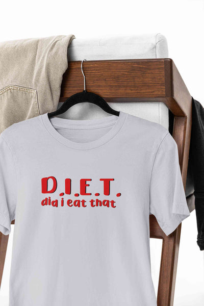 Diet Food Women Half Sleeves T-shirt- FunkyTeesClub