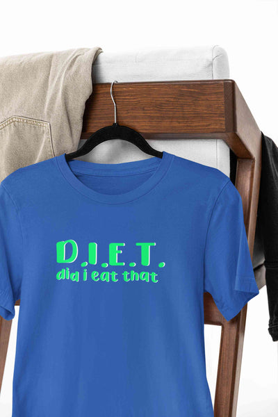 Diet Food Women Half Sleeves T-shirt- FunkyTeesClub