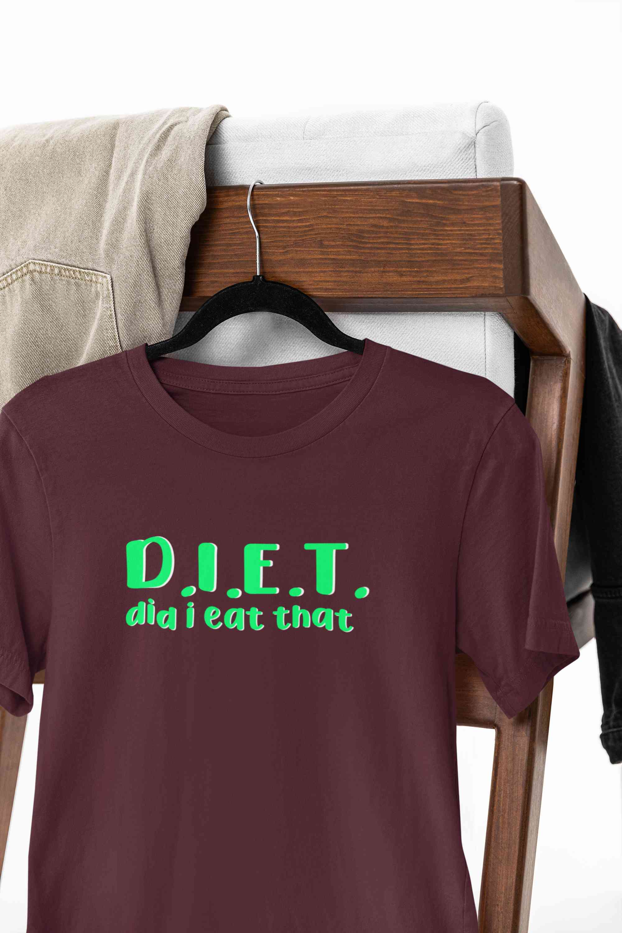 Diet Food Mens Half Sleeves T-shirt- FunkyTeesClub