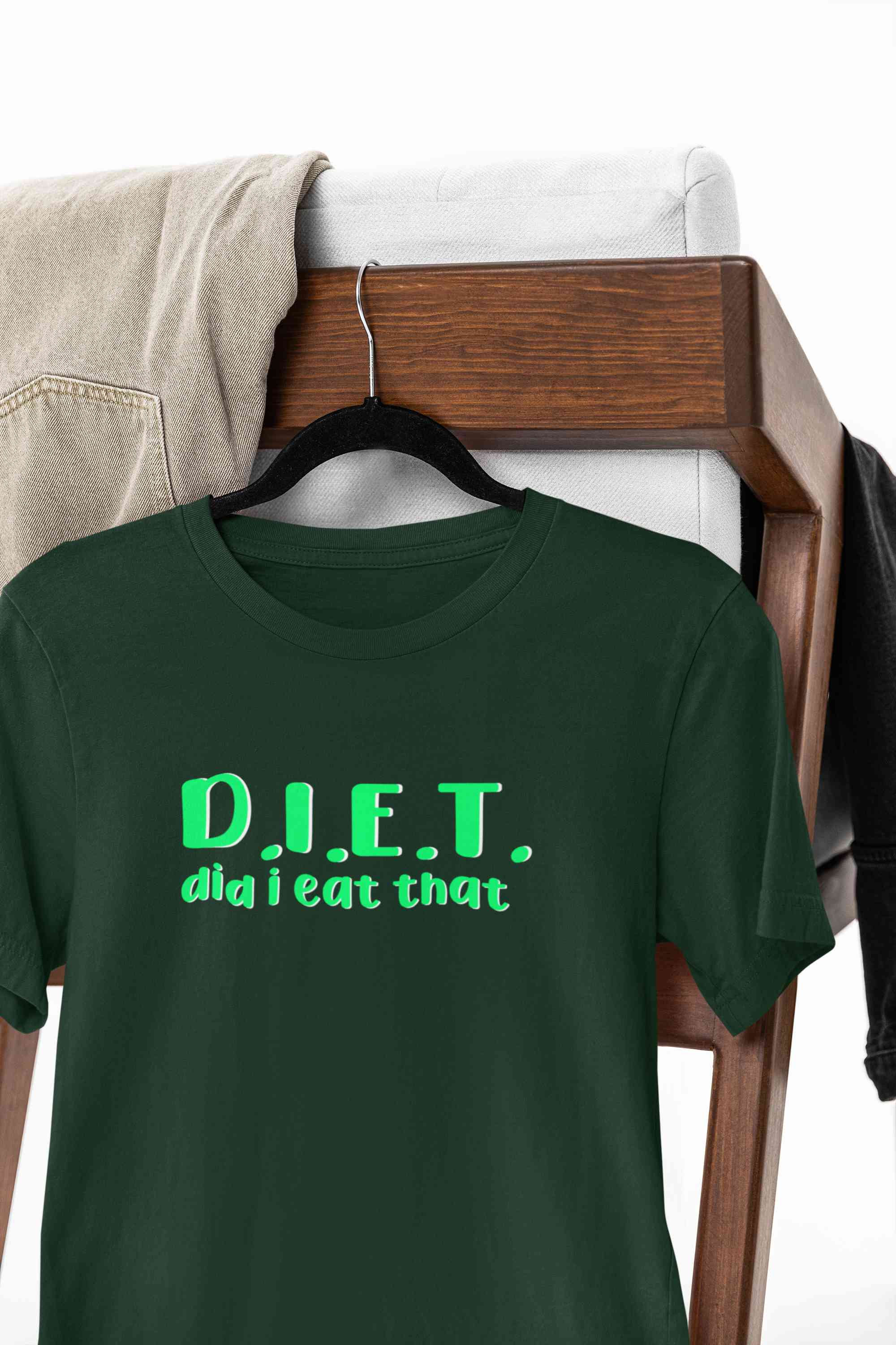 Diet Food Mens Half Sleeves T-shirt- FunkyTeesClub