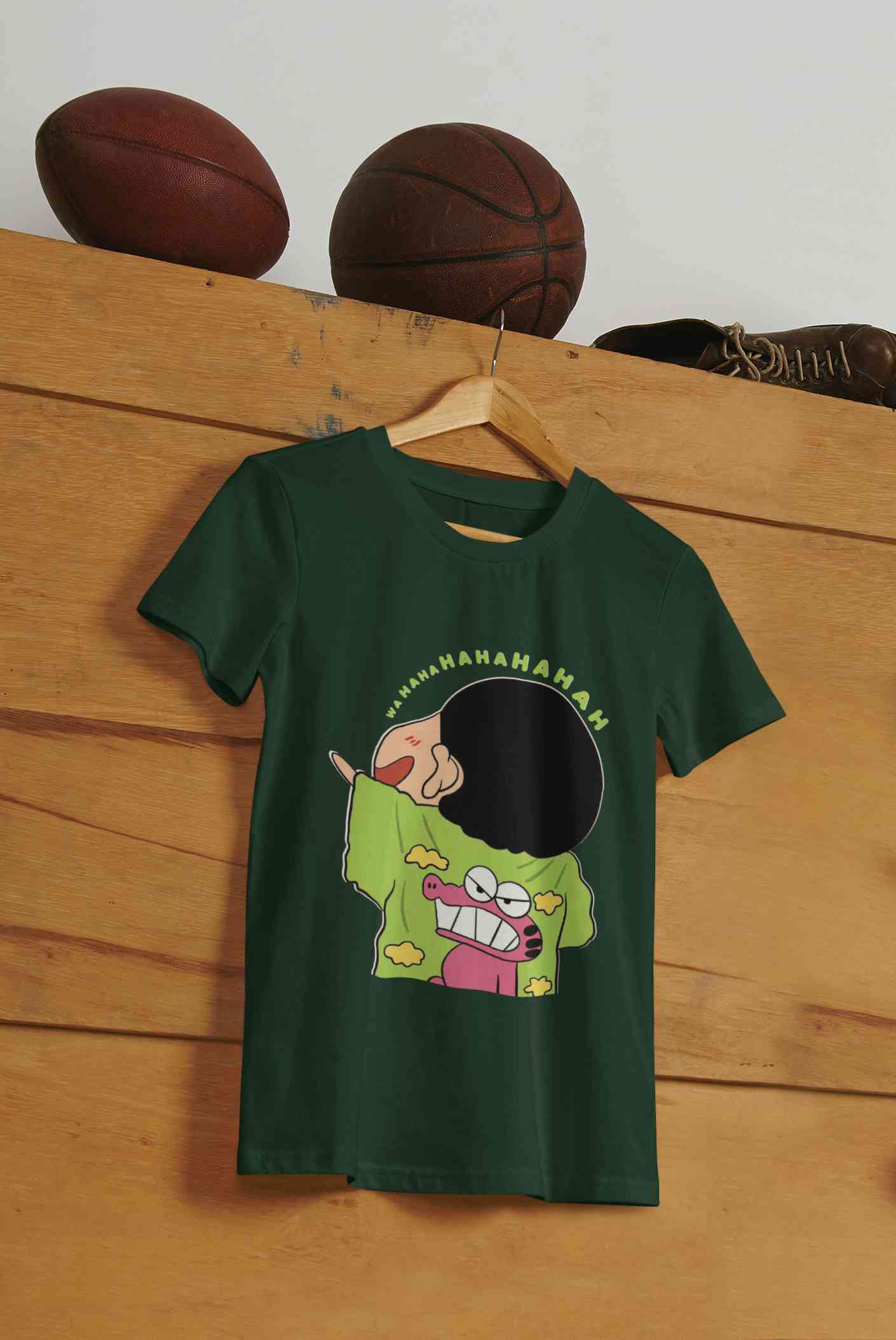 Hahaha Mens Half Sleeves T-shirt- FunkyTeesClub