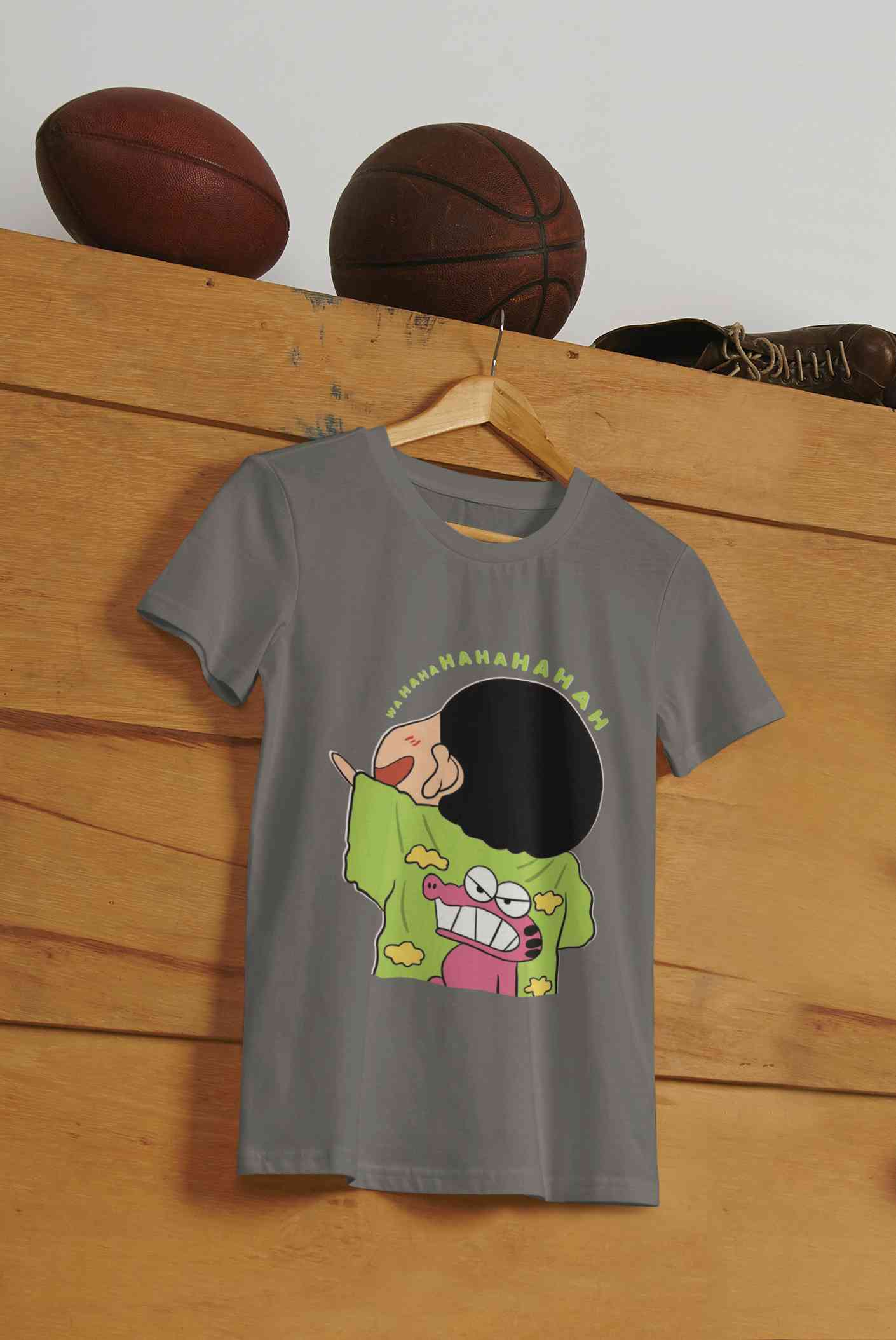 Hahaha Mens Half Sleeves T-shirt- FunkyTeesClub