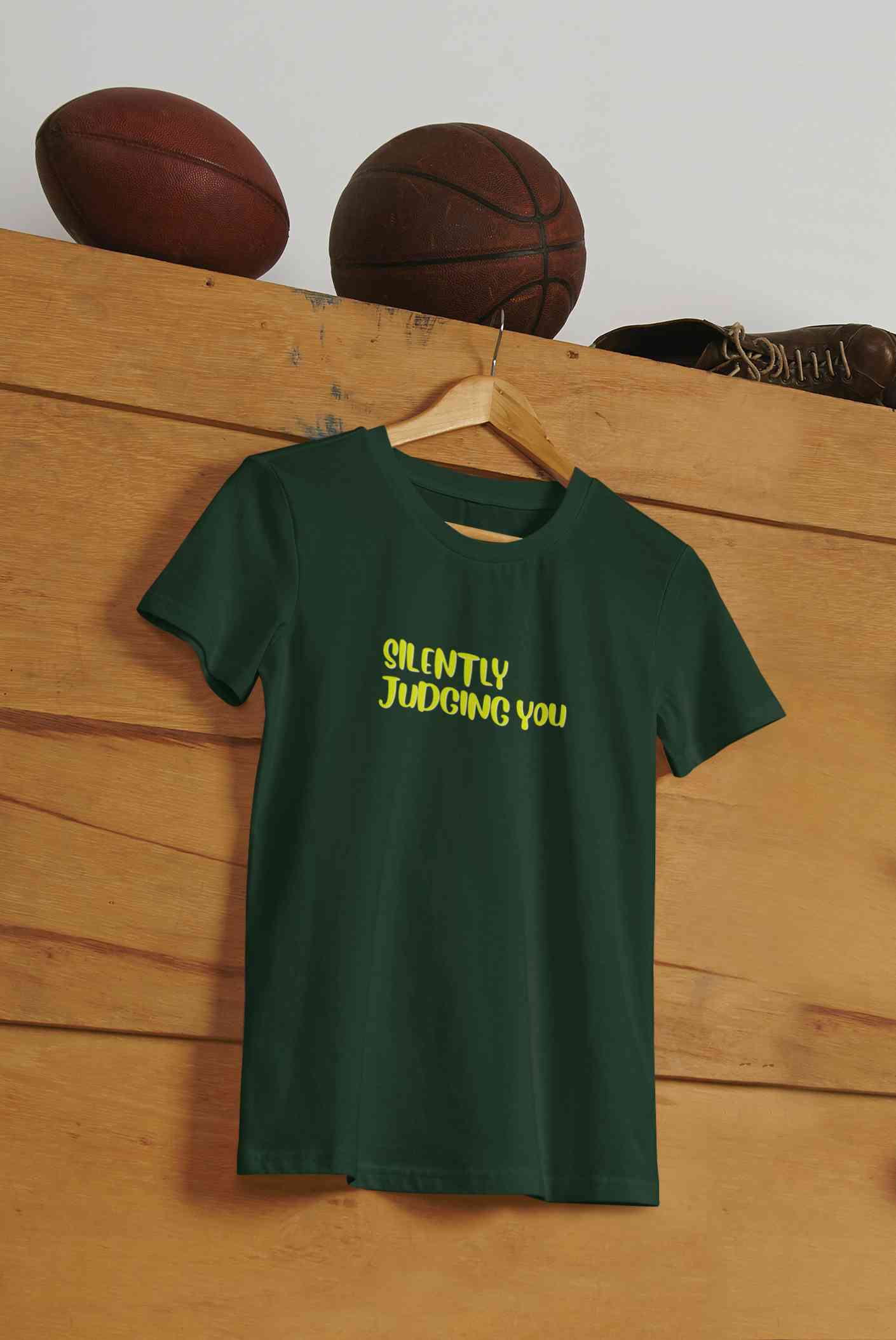 Judging You Mens Half Sleeves T-shirt- FunkyTeesClub