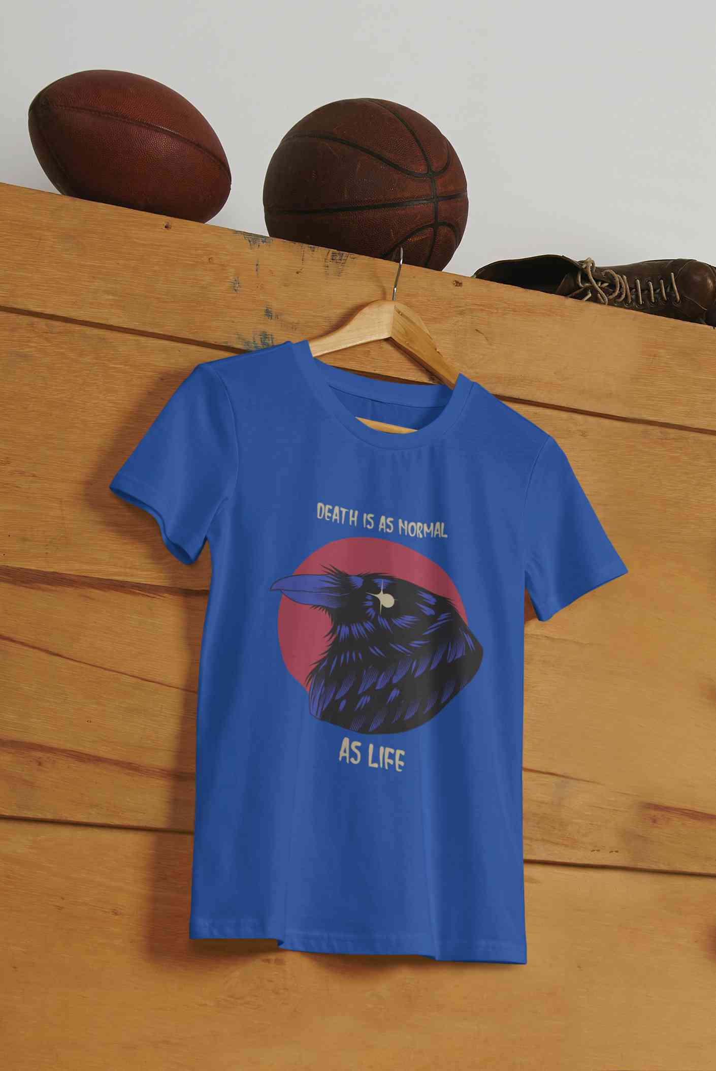 Crow Inspired By The Sandman Comic Book Mens Half Sleeves T-shirt- FunkyTeesClub