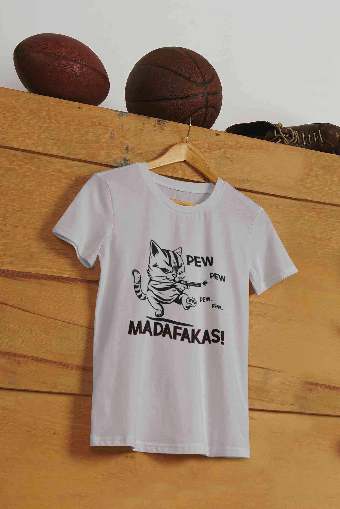 Pew Pew Madafakas Women Half Sleeves T-shirt- FunkyTeesClub