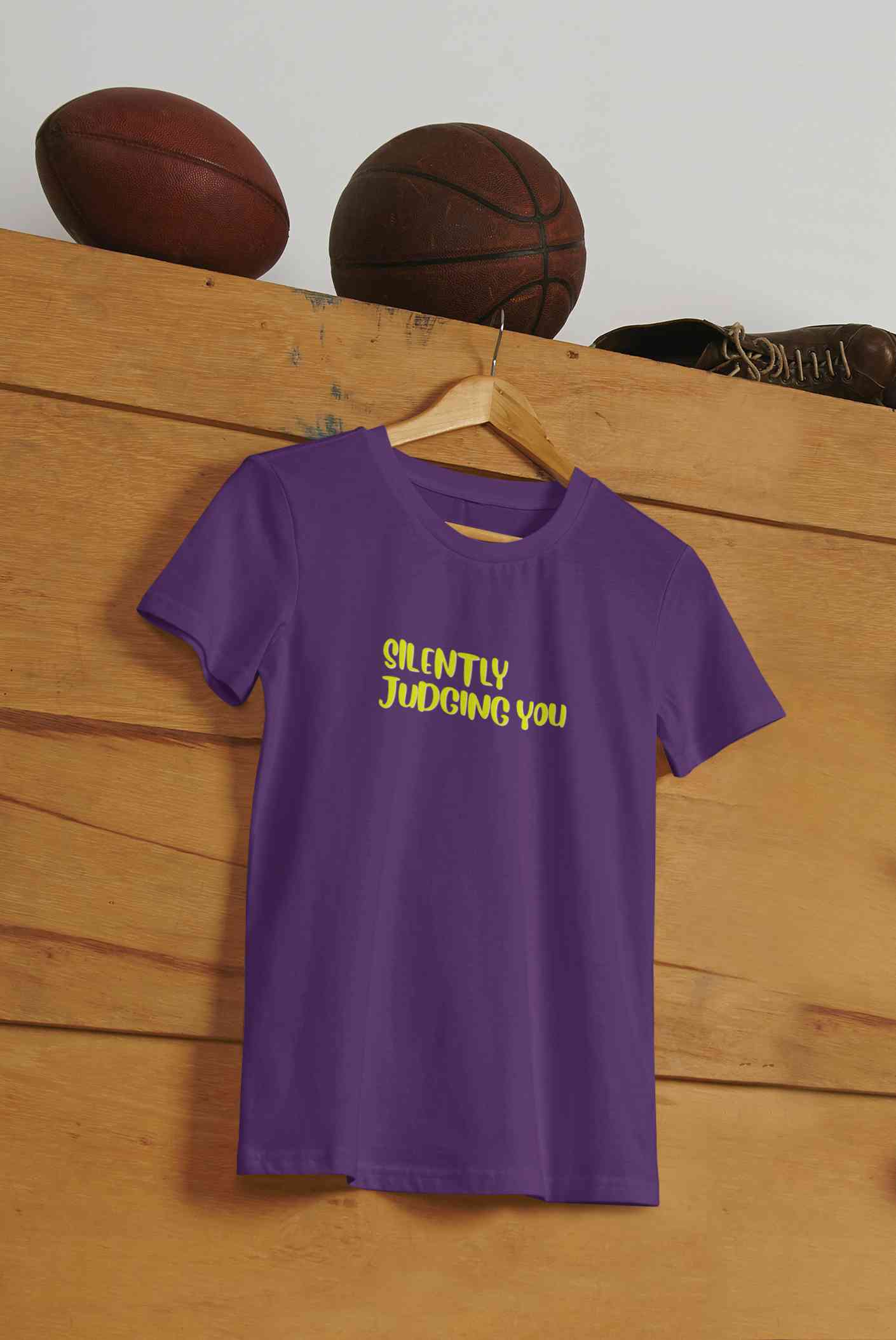 Judging You Mens Half Sleeves T-shirt- FunkyTeesClub