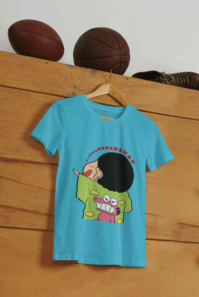 Hahaha Women Half Sleeves T-shirt- FunkyTeesClub