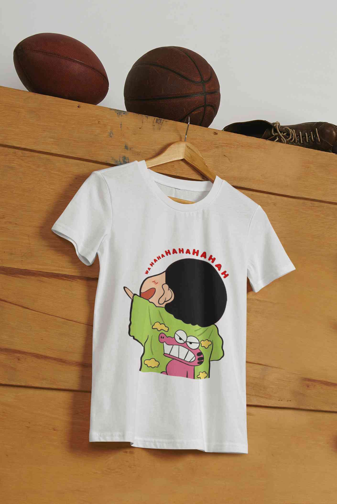 Hahaha Mens Half Sleeves T-shirt- FunkyTeesClub
