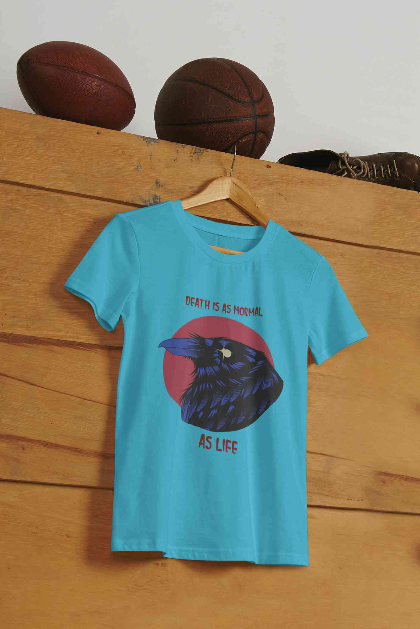 Crow Inspired By The Sandman Comic Book Mens Half Sleeves T-shirt- FunkyTeesClub