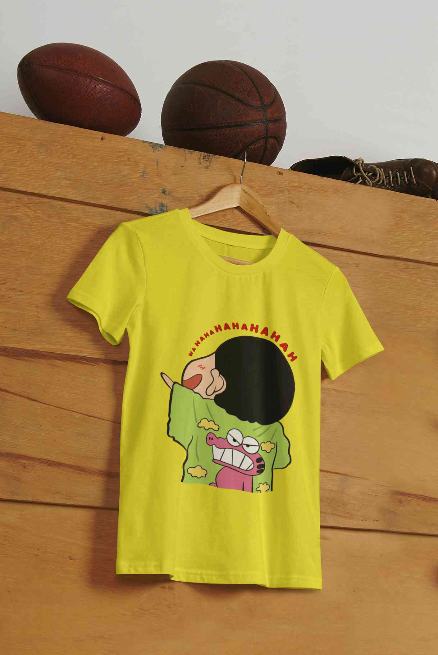 Hahaha Mens Half Sleeves T-shirt- FunkyTeesClub