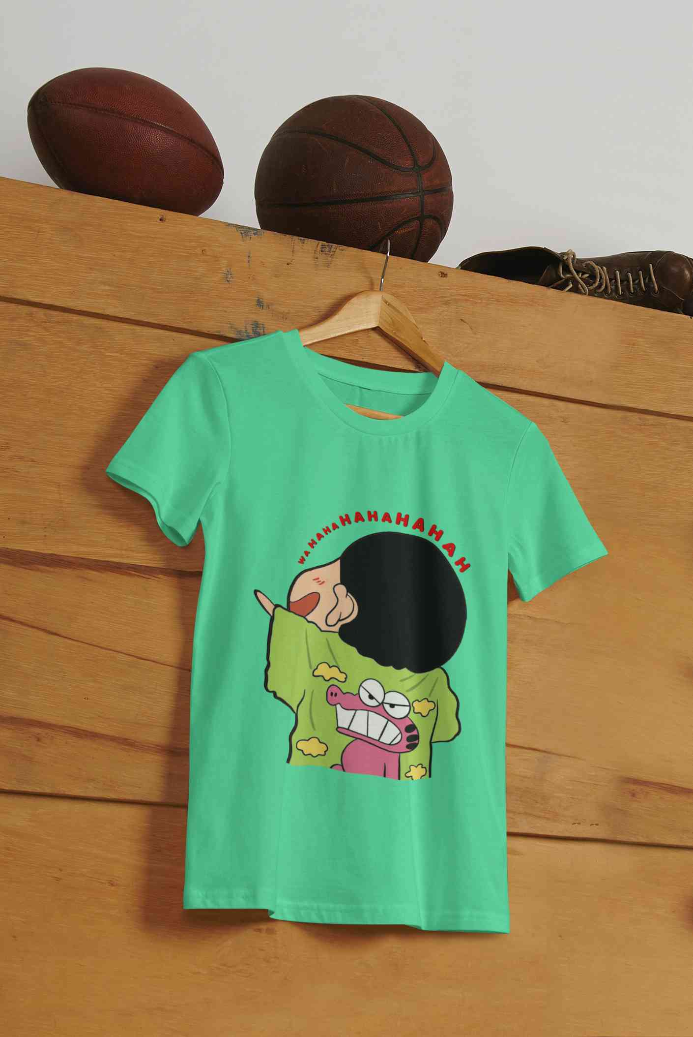 Hahaha Mens Half Sleeves T-shirt- FunkyTeesClub